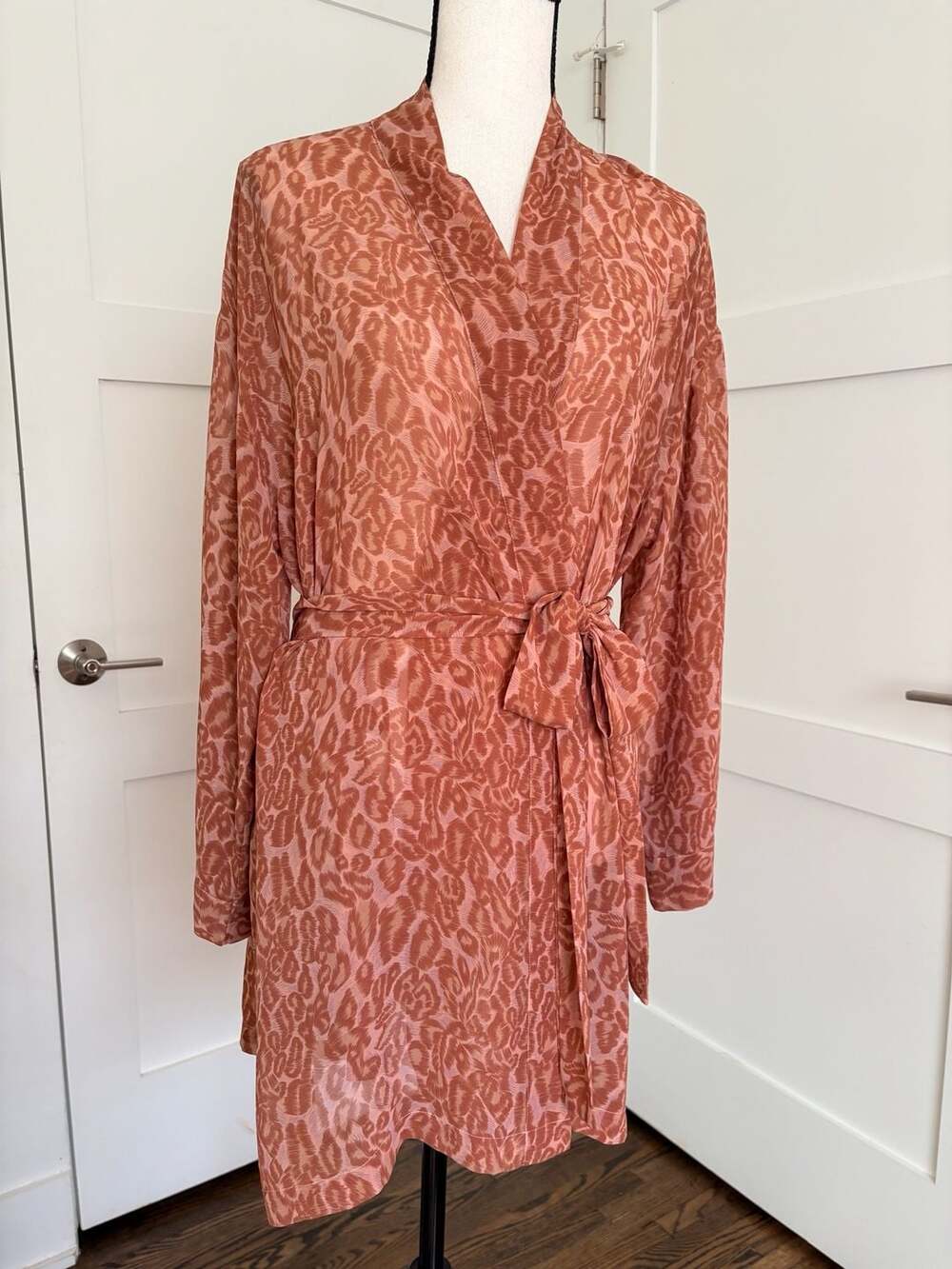 Victoria's Secret Leopard Print Sheer Robe One Size